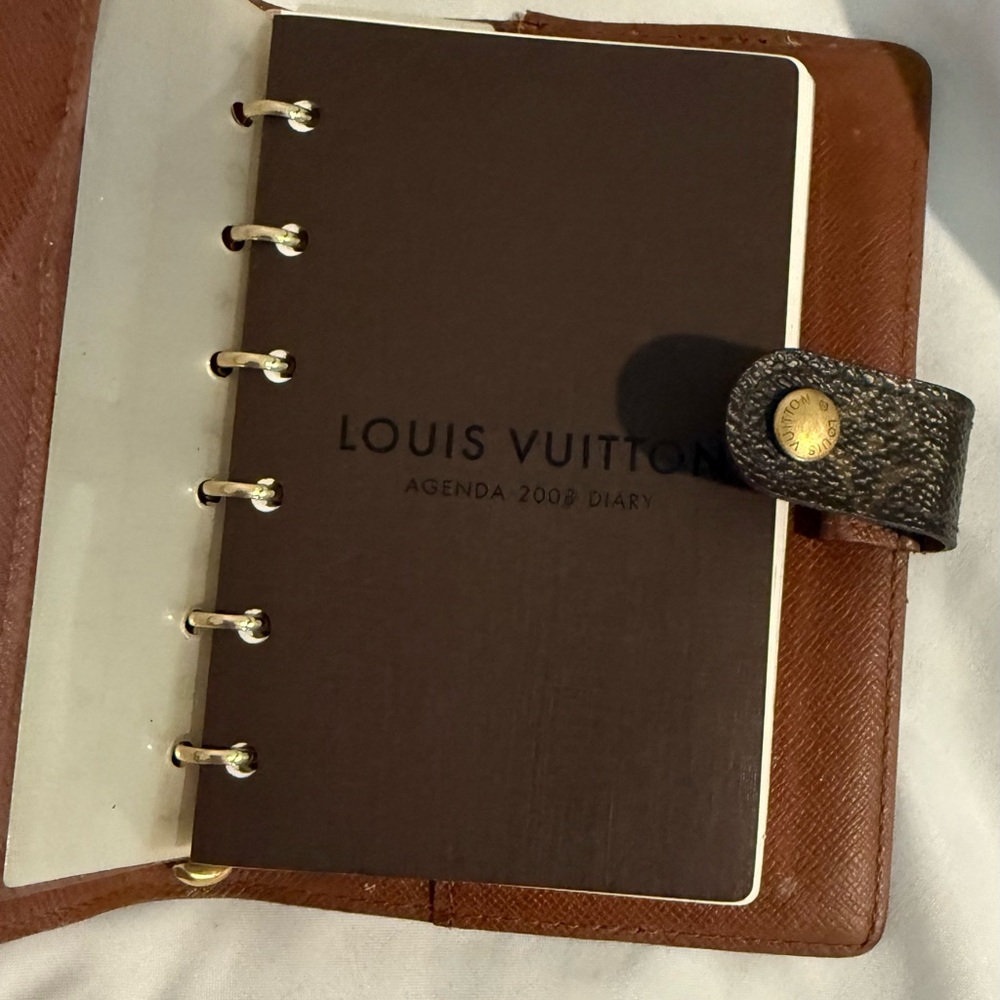 Authentic Louis Vuitton Brown Monogram PM Agenda
